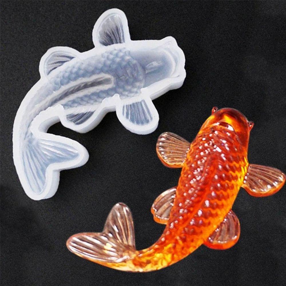 Pendant Craf Handmade Silicone Mould Resin Casting Tool Jewelry Making Koi Fish Epoxy Mold