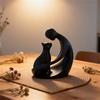 3D Geprint Modern Abstract Bureauornament, Decoratief Beeldje Voor Huisdierenliefhebbers, Kerstcadeau, Verjaardagscadeau, Bureau Decoratie.