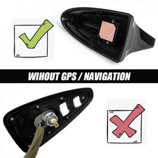 For Hyundai Sonata 2015-2019 Kia Black Shark Fin Antenna Cover Signal AM/FM Assy