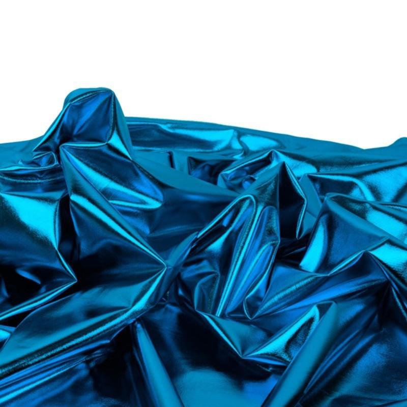 Metallic Gold Foil Textile Stretchable Spandex Cloth For Dance Costumes And Yogas Apparel