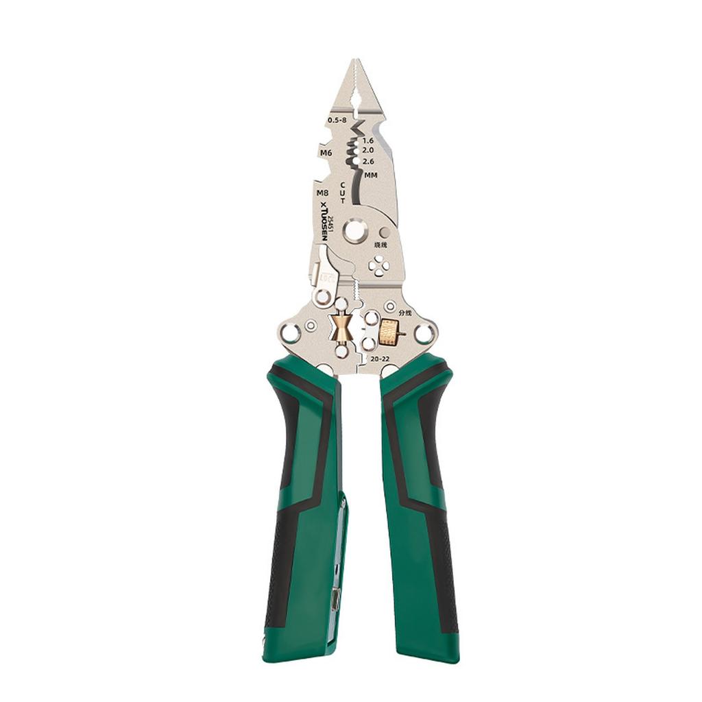 Foldable Wire Stripper With Electricity Measurement Function Dually Alarms Multifunctional Professionally Electrician's Pliers Cable Stripping Pliers