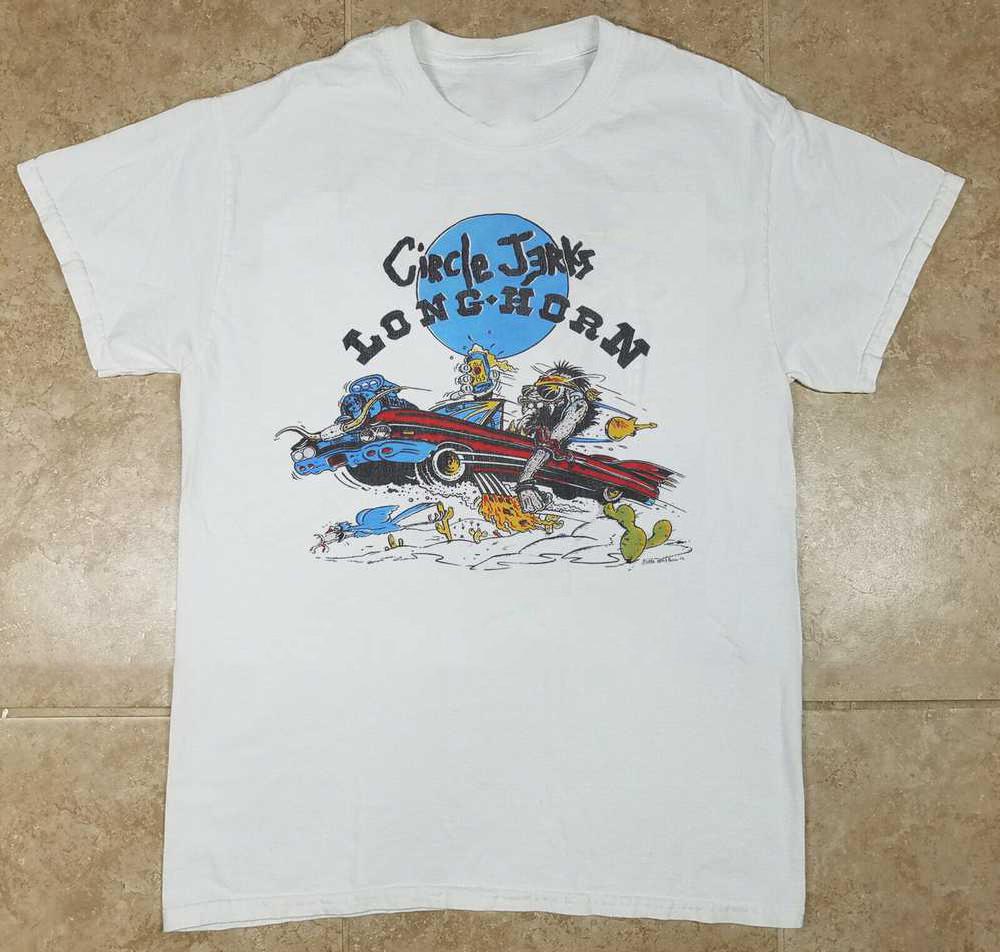 Circle Jerks Longhorn Unisex T-Shirt Adult Cotton Tee S To 5XL SB129 S