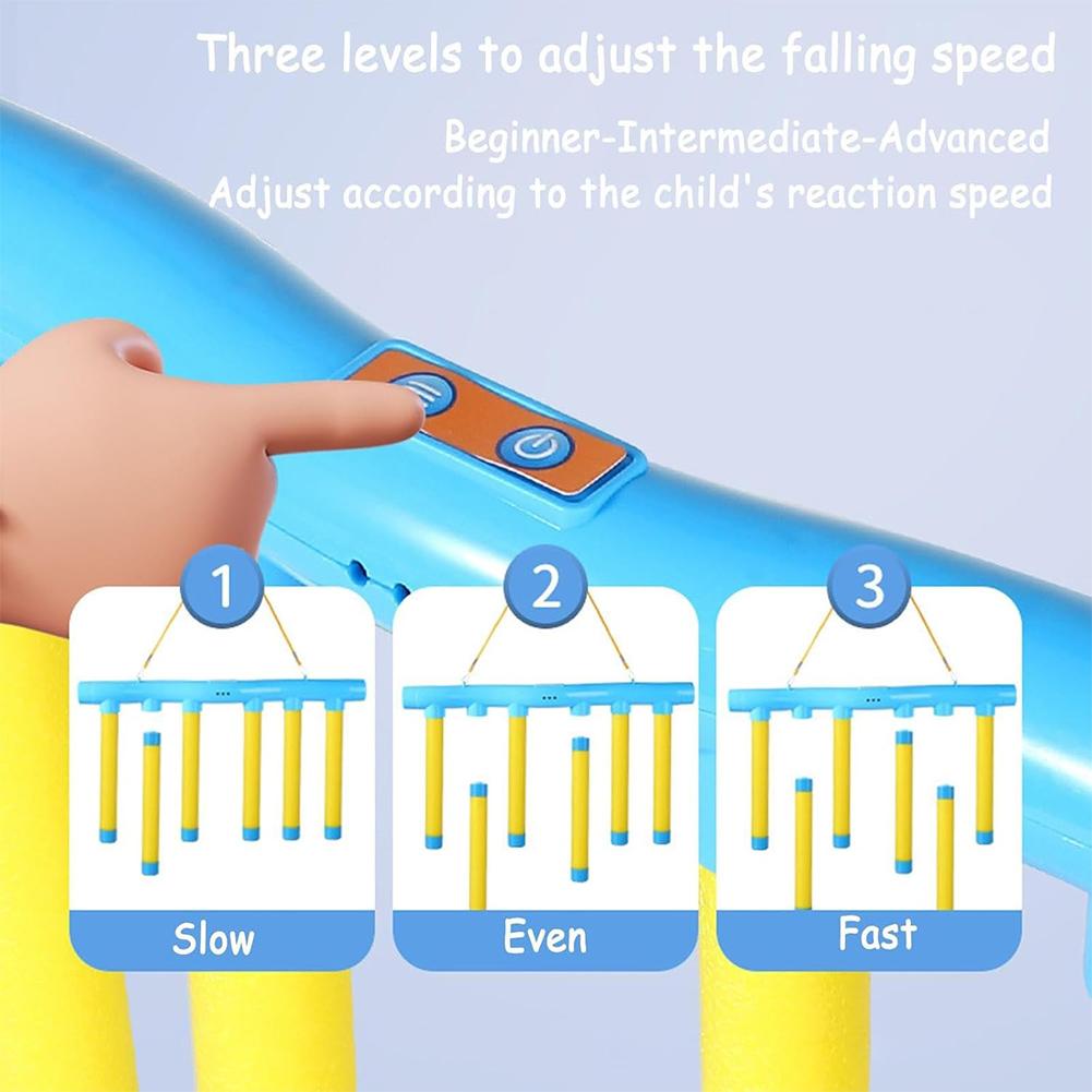 Challenge Falling Sticks Game USB Charging Kids Stick Catching Toy Stick Reflex Challenge Game for Training Reaction Ability