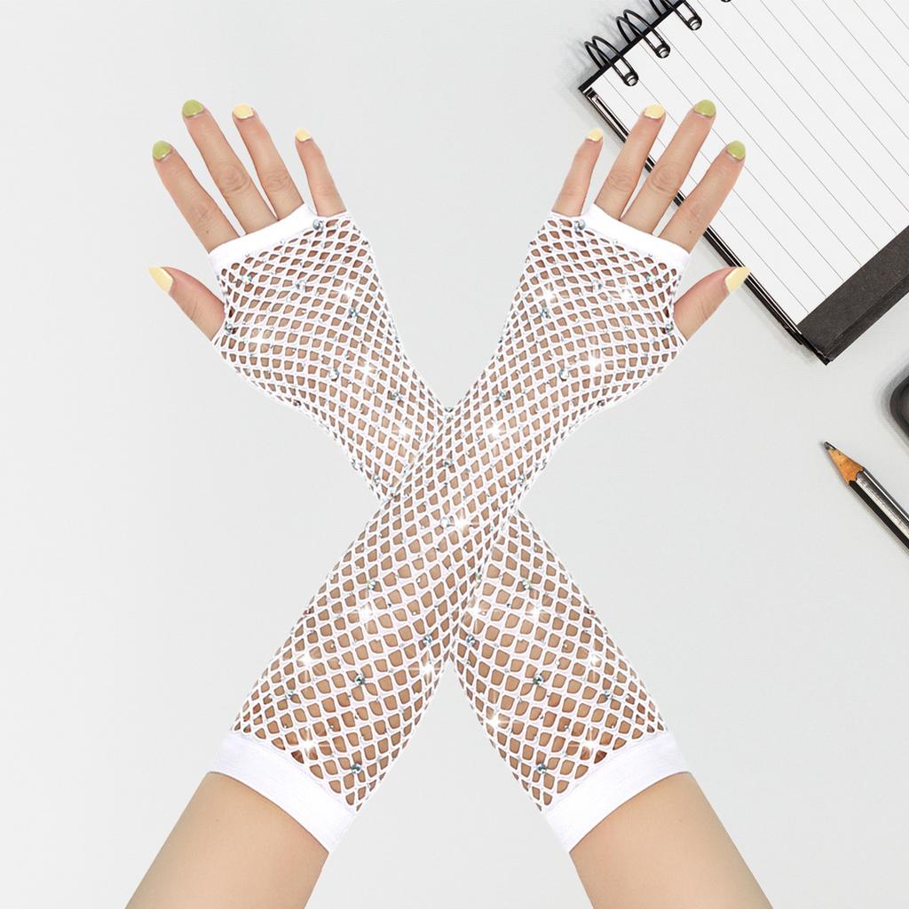 Long Gloves for Women - Glitter Party Accessories
