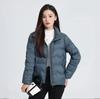 Down jacket women's short new autumn and winter light and loose stand-up collar thin white duck down lightweight coat