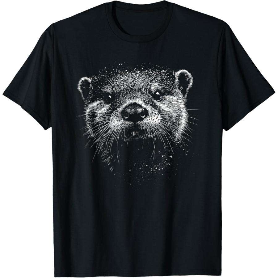 

River Otter Face T-Shirt XXXXXL чорний