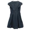 MIUMIU Hergestellt in Italien Ärmelloses Minikleid 40 Marineblau Französische Ärmel Damen Gebraucht