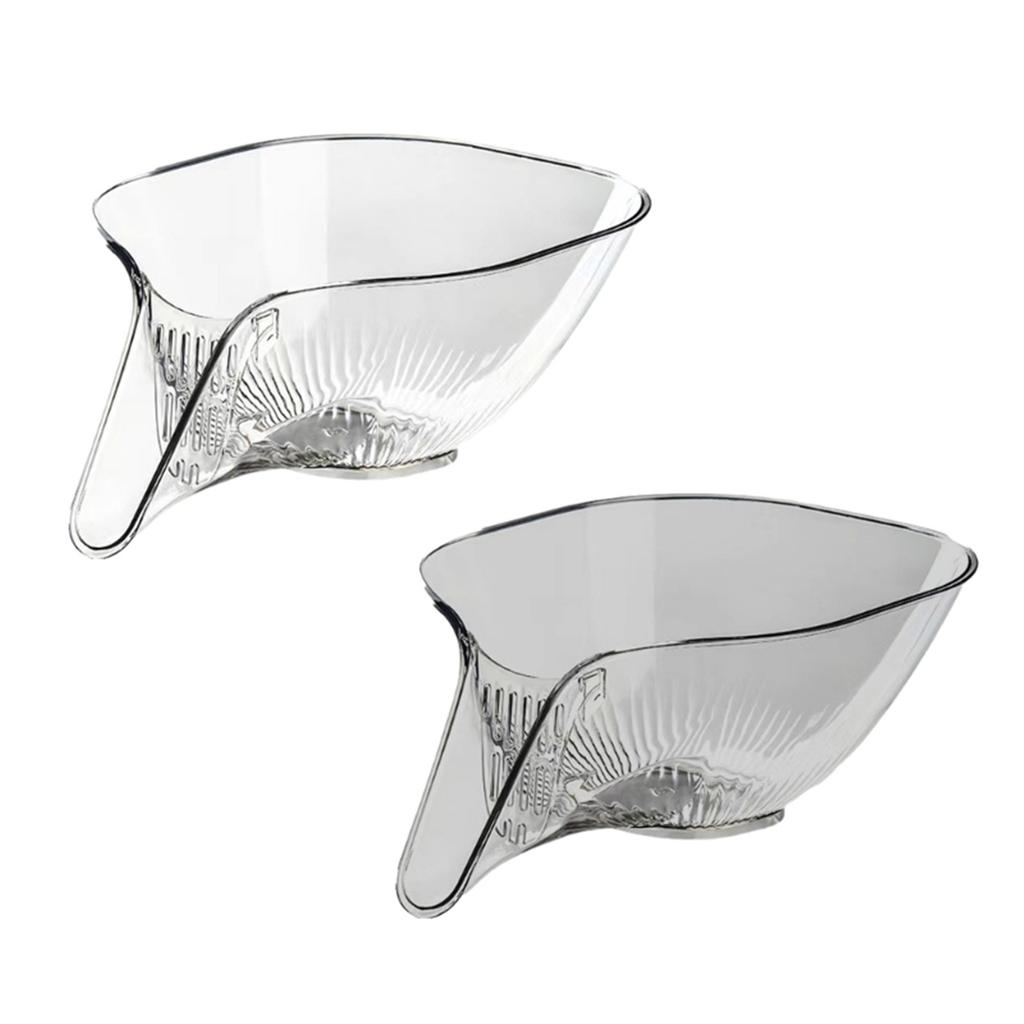 Versatile Acrylic Vegetable Cleaning Basket Kitchen Sink Colander Vegetable Fruit Colander Great for Home and Restaurant