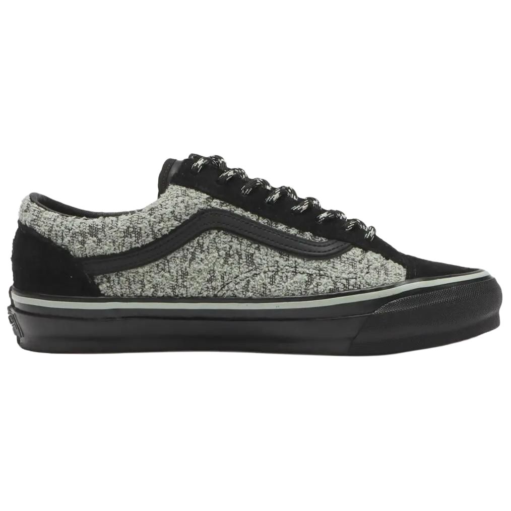 Vans Premium Old Skool Reissue 36 Comfortable Versatile Skate Shoes Unisex Sneakers Black Gray VN000EK7GP3