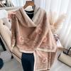 New Women Two-Sided Print Scarf Imitation Cashmere Soft Warm Pashmina Shawl Winter Coldproof Windproof Blanket Scarf