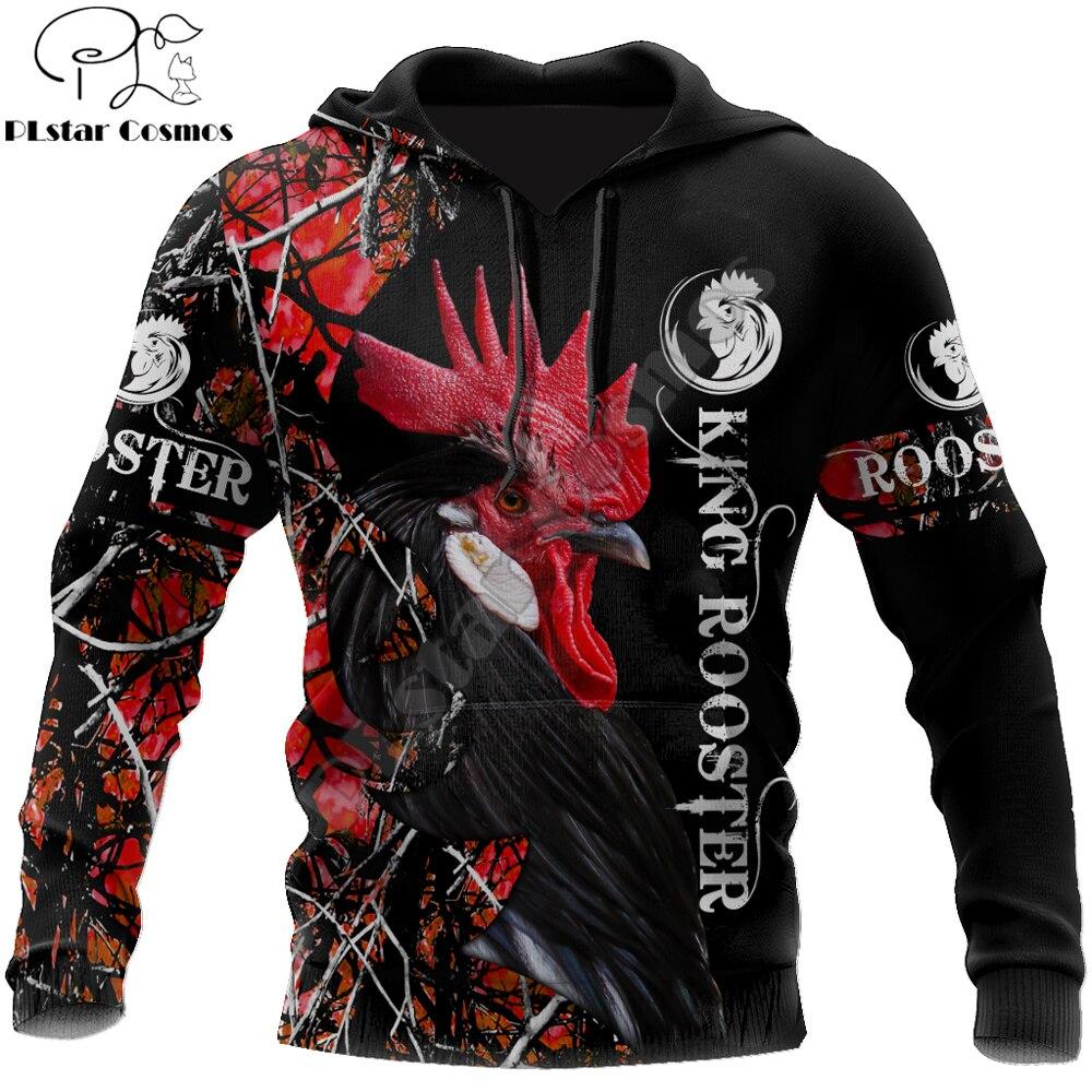 Rooster Hand Drawn Pattern Print Men's Bomber Jacket