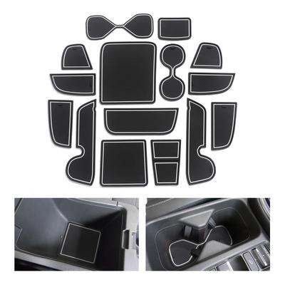 Alfombrilla Antideslizante para Ranura de Puerta y Portavasos para Honda Vezel HR-V 2021 2022 HRV Accesorios de Interior Almohadilla Antideslizante para Puerta Posavasos