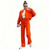 2024 Spring and Autumn Sweater Two-piece Women's Clothing European and American Cross-border Trend Fashion Casual Zipper Cardigan Trousers