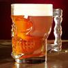 Whiskey Glass with Skull Face and Handle, Pirate Master Cup, Creative Crystal Glass, Drinking Wine, Vodka Essential Bar, KTV, 50