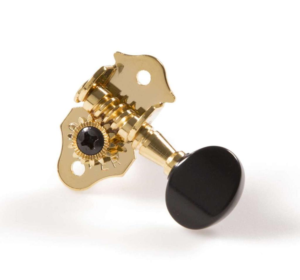 GROVER Grover Ukulele Tuners, 9GB, Set of 4, 2:2 Scale, Gold