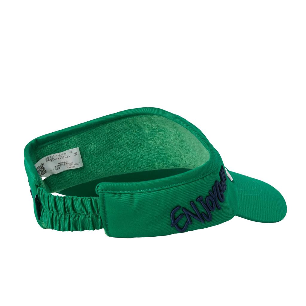 PEARLY GATES Unisex Sun Visor (Love GLOF with TENNIS) / Golf Hat / 053-4187506 140_Green FR
