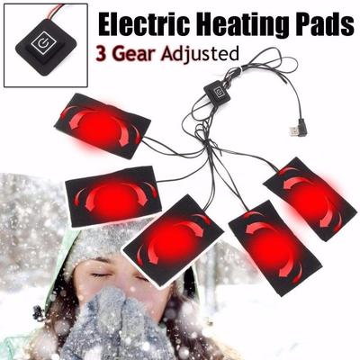 Kleidungsheizkissen Elektrisches Heizkissen für Kleidung 5-in-1 USB-Kleidungsheizkissen-Set für den Winter