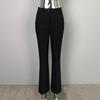 South Korea Dongdaemun Women's Slim Fit High Waist Flared Pants - Slimming & Leg-Lengthening Casual Trousers