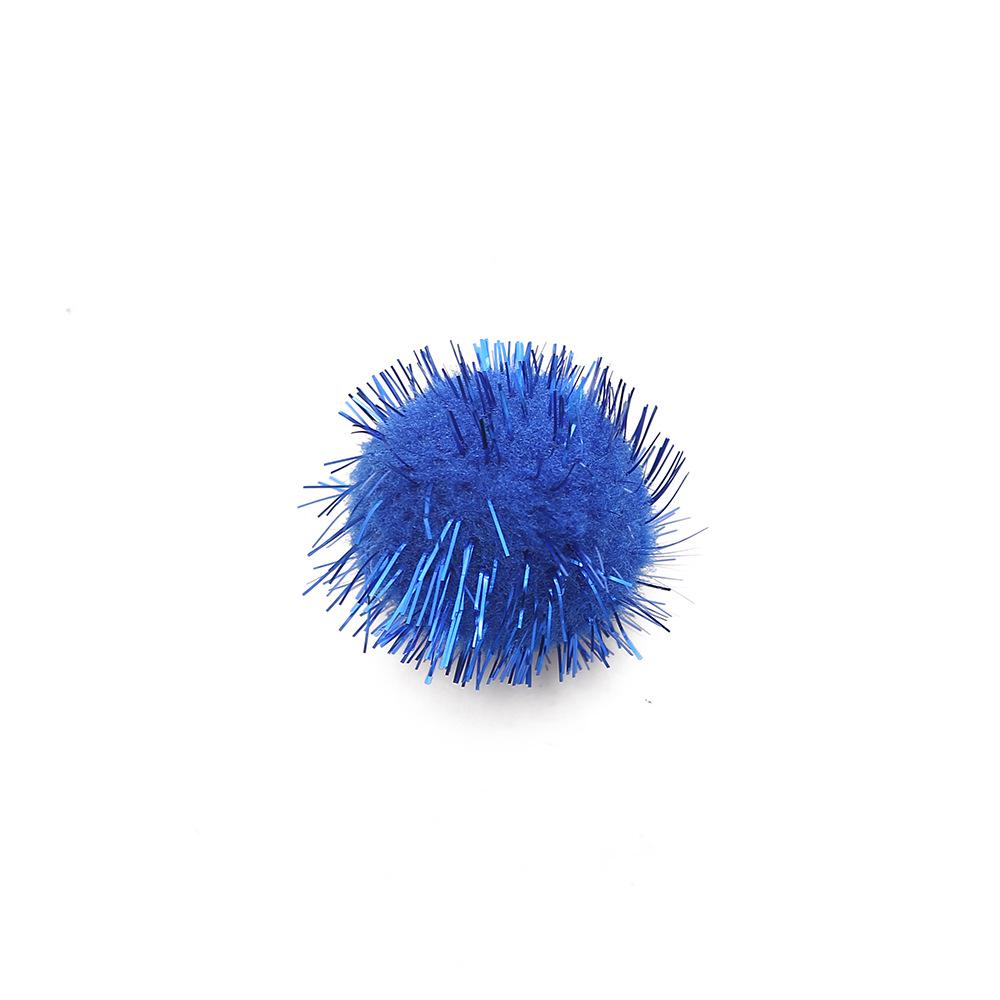Gold Flakes Pom-poms: Colorful Plush Balls for Christmas DIY and Garment Accessories