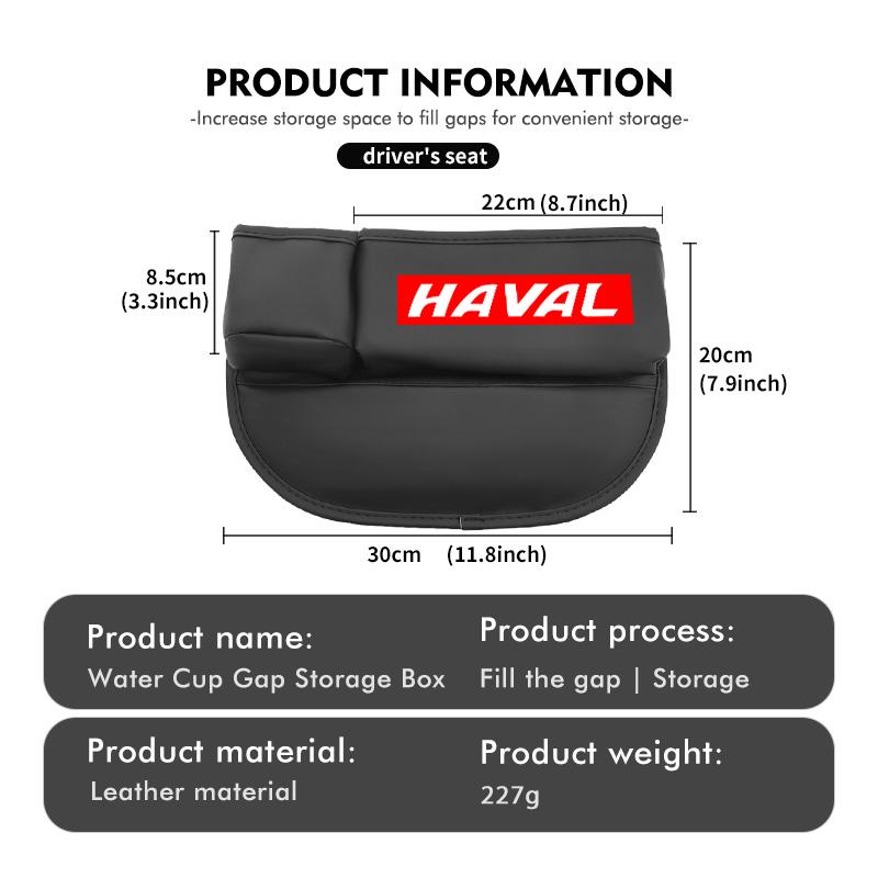 Car Badge Multifunctional Storage Box Seat Gap Cup Holder Organizer Accessories For Haval Great Wall Jolion H1 H2 H3 H4 H5 H6 H7