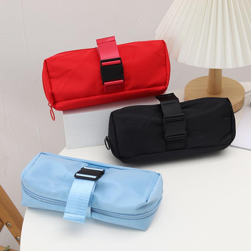 Minimalist Pencil Case For Girls Large Capacity Durable Fabric Storage Organizer For Students