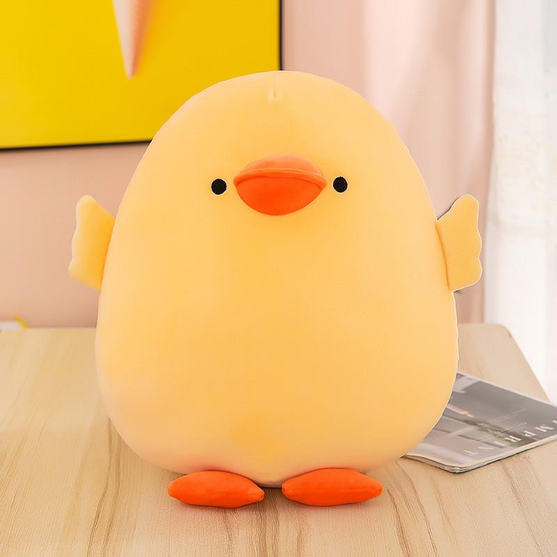 Big Adorable Yellow Duck Plush Toy Cute Cartoon Seat Cushion Girls Kids Gift