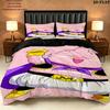 Majin Buu Pattern Bedding Quilt Set Quilt Cover Pillowcase Home Birthday Gift(1 * duvet cover + 2 * pillowcase, without core)
