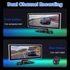11.26" 4K Dash Cam Rear View Camera Wireless Carplay Android Auto Dual Lens Car DVR Video Recorder AUX GPS BT FM Mirror Monitor