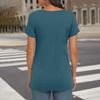 Womens Tops Casual Spring Summer Tshirts Short Sleeve Square Neck Basic Tee Outfits