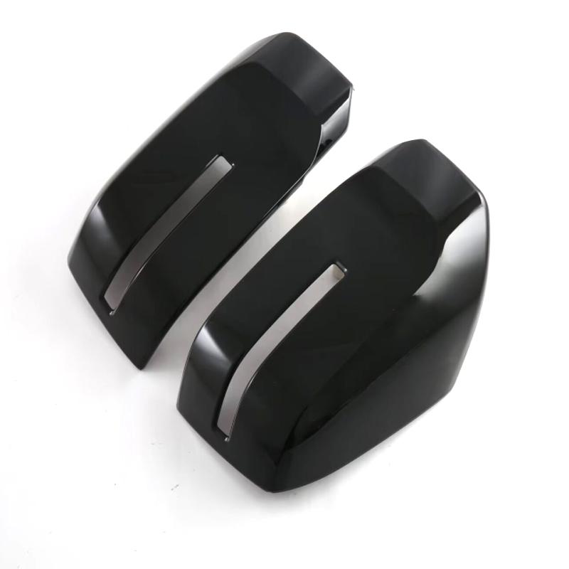 For Mitsubishi Triton /L200 2024 ABS Carbon Fiber Look Side Door Mirror Rear View Rearview Trim Car Cover external Accessories
