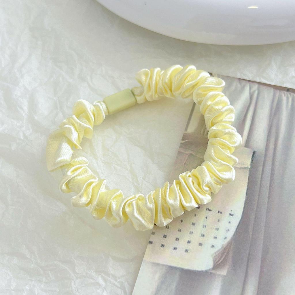 Korean-Style High Elasticity Hair Tie: Thin, Simple, Flat Buckle Design