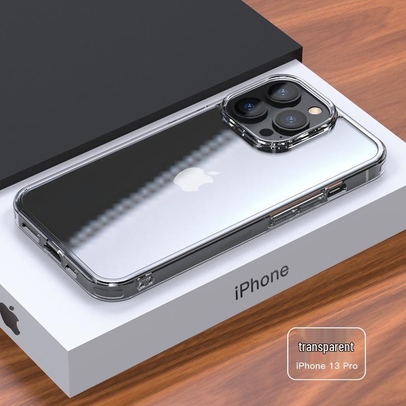 

Прозрачный чехол из закаленного стекла для iPhone 16/15 с мягкими краями и защитой от падений iPhone 17 Air