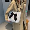 Nylon Single Shoulder Bag Korean Style Bucket Shopping Bag All-match Bowknot Tote Bag  Girls