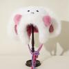 New Versatile Cute Long Ear Blush Rabbit Plush Hat for Women In Autumn and Winter Cold Protection and Warm Ear Protection Lei Feng Hat