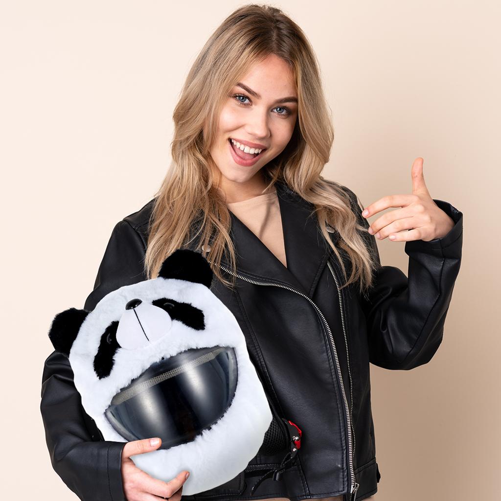 Helmet Plush Cover Cute Motorcycle Helmet Cover Motorcycle Helmet Protection Cover Funny Full Face Motorbike Dust Cover