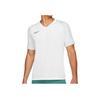 Nike Colorblock Logo Badge Print Pullover Short Sleeve T-Shirt Men Tops White AT5871-100