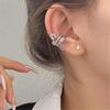Stylish Diamond Star Brooch Ear Clip: Lightweight, Luxury Design for Men & Women Without Piercings
