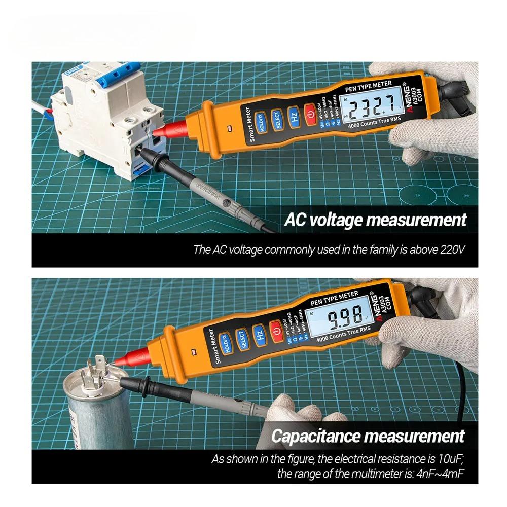 2026 Neues Hochpräzisions-Digitalmultimeter Stift Professionell AC/DC Spannung Kapazität Widerstand Induktion Null Brand Elektriker Teststift Tragbar