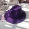 Trendig Daglig Användning Hatt Unisex Fedora Hatt, Kort Brätte Ullblandning Retro Panama Keps, Filt Vinter för Män Kvinnor 1920-tals Festkostym Sofistikerad Formell