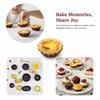 Muffin-Form Kohlenstoffstahl Eierkuchen-Formen Mini Antihaft-Kuchenform Wiederverwendbar Kreative Tartlet-Backform Pizzaform