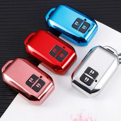 Coque de protection pour clé de voiture à distance pour Suzuki Swift Wagon Jimny Sierra Spacia Ertiga TPU Coque de télécommande 2 Boutons Accessoires Protecteurs