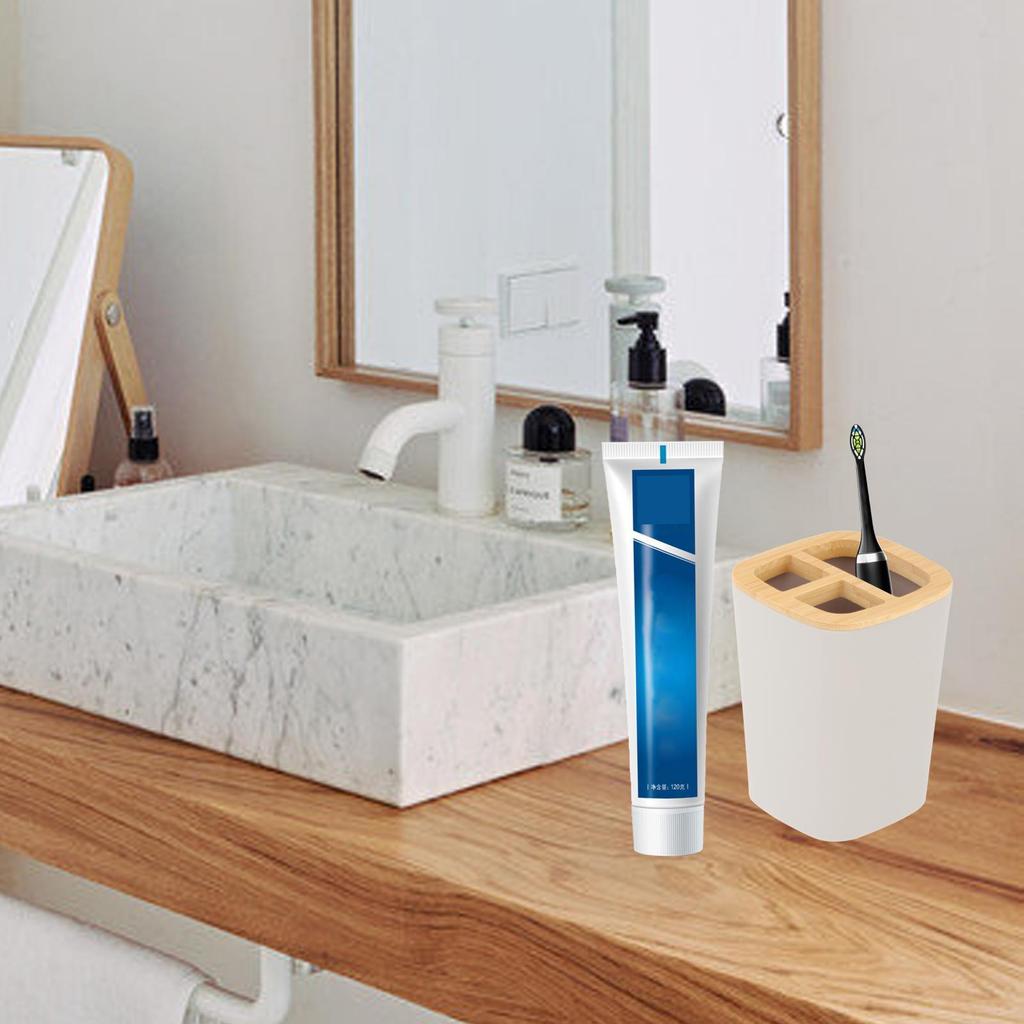 Toothbrush Holder Compartments Makeup Storage Organizer Spatula Holders Case