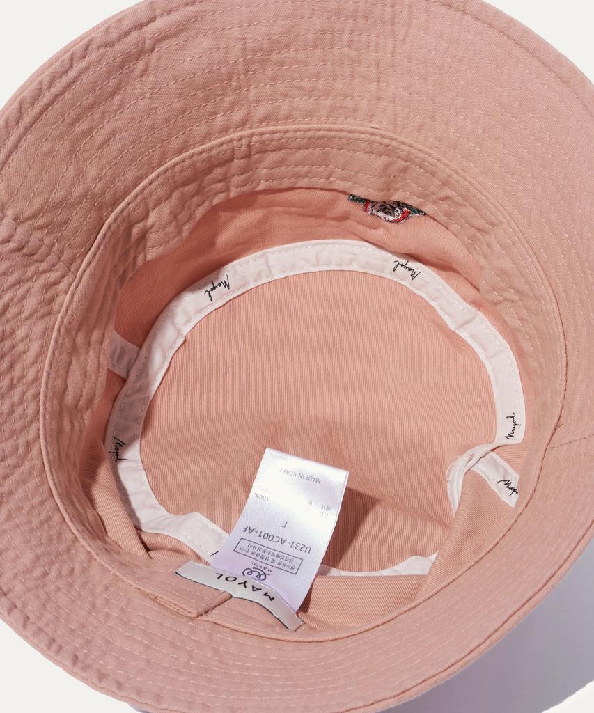 MAYOL Rose Logo Bucket Hat_Pink