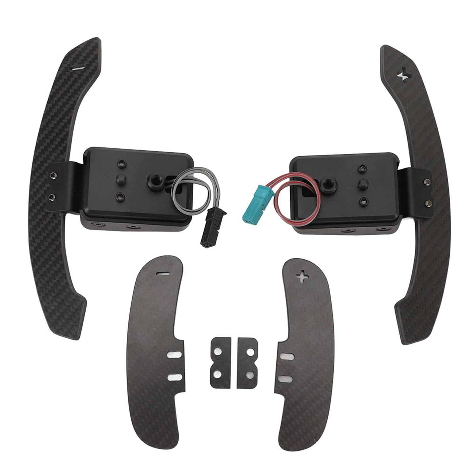 

Pair of Steering Wheel Shift Paddle 14cm Metal Alloy Carbon Fiber Magnetic Shift Paddle for 2 3 4 5 6 7 Series G Chassis