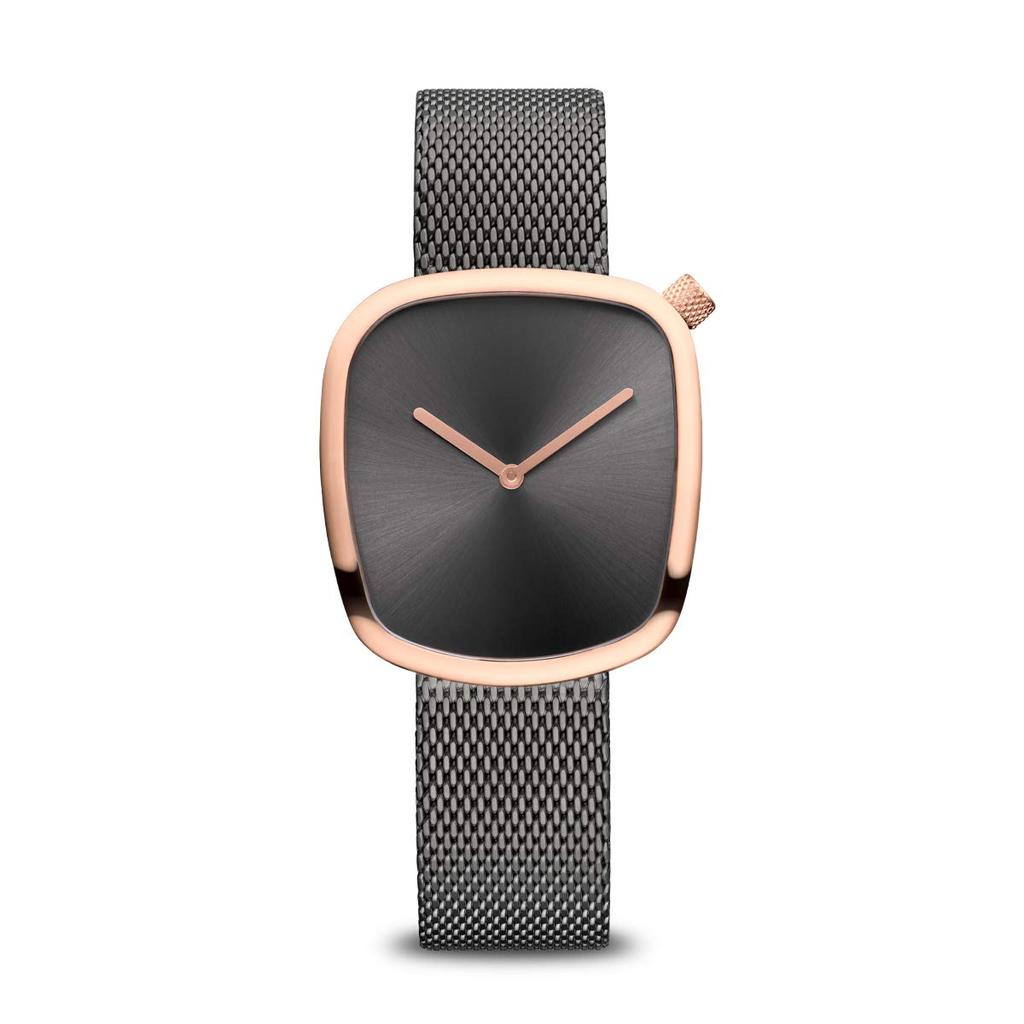 BERING Time Slim Watch 34mm Case Classic Collection Stainless Steel Strap Sapphire Glass Minimalism Designed in Denmark Women's 18034-369