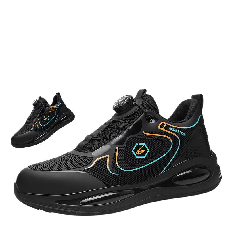 Men's Summer Anti-smash, Stab-proof and Non-slip Labor Insurance Shoes, Lightweight Protective Work Shoes