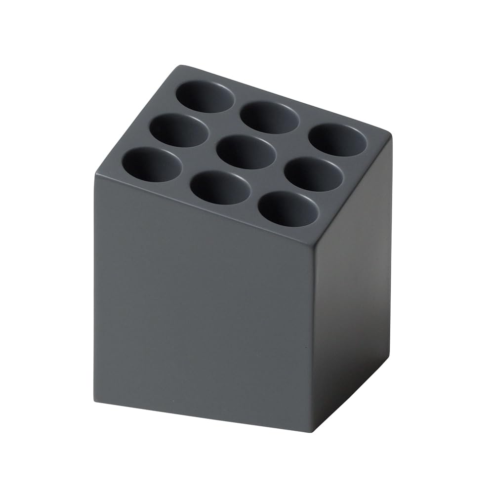 

ideaco CUBE 9-Hold Matte Umbrella Stand, Charcoal