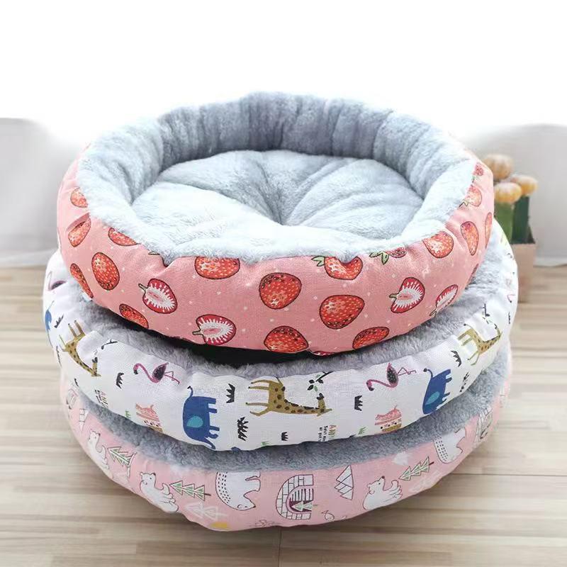 Warm Plush Cat Bed & Sleeping Pad - Cozy Four Seasons Pet Nest