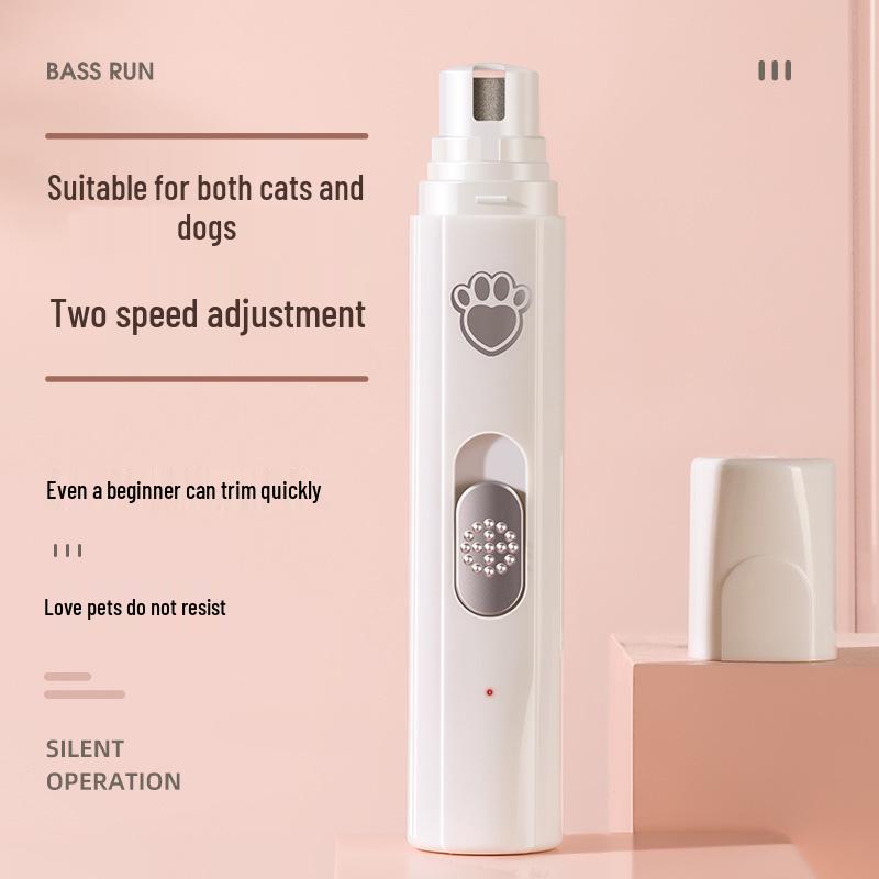 Rechargeable LED Pet Nail Grinder & Trimmer for Cats and Dogs