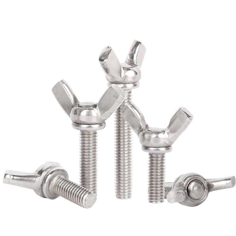 BSW / UNC 10#-24 1/4-20 Acciaio Inossidabile 304 A2 Viti Serrabili a Mano Bulloni a Farfalla Vite a Molla Regolabile